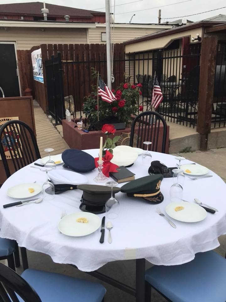 POW/ MIA Table is always set waiting for the return of our comrades.